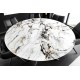 STÓŁ SPIN 150 CM CERAMICZNY BIAŁY KAMIEŃ