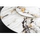 STÓŁ SPIN 150 CM CERAMICZNY BIAŁY KAMIEŃ