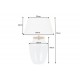 LAMPA STOŁOWA CLASSICO 80 CM BEŻOWA