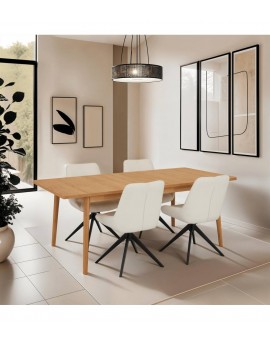 STÓŁ NYBORG 200-300X100CM DĄB