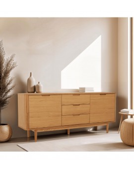 KOMODA NYBORG 180X45CM DĄB