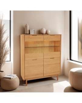 WITRYNA NYBORG 123X45CM DĄB