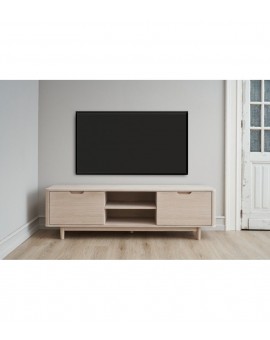 SZAFKA RTV NYBORG 180X45CM DĄB BIELONY