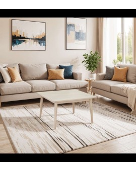 STOLIK KAWOWY NYBORG 90X90CM DĄB BIELONY