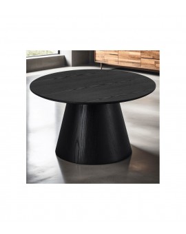 STOLIK KAWOWY TANGO 80CM DĄB CZARNY