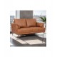 SOFA 2-OSOBOWA SOUL SKÓRA BRĄZOWA