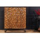 KOMODA VULCANO MOZAIKA 100X38 CM MANGO CZARNO-BRĄZOWA