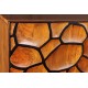 KOMODA VULCANO MOZAIKA 100X38 CM MANGO CZARNO-BRĄZOWA