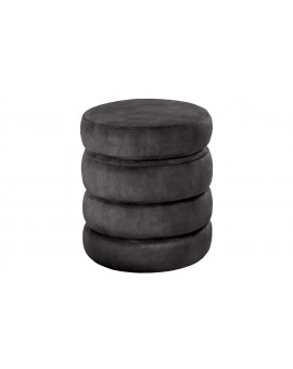 PUF VOQUE 41 CM WELUR SZARY