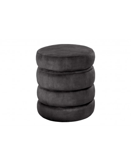 PUF VOQUE 41 CM WELUR SZARY