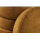 PUF VOQUE 41 CM WELUR MUSZTARDOWY