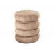 PUF VOQUE 41 CM BOUCLE WELUR BEŻOWY