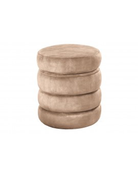 PUF VOQUE 41 CM BOUCLE WELUR BEŻOWY