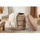 PUF VOGUE  41 CM WELUR BEŻOWY