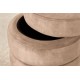 PUF VOQUE 41 CM BOUCLE WELUR BEŻOWY