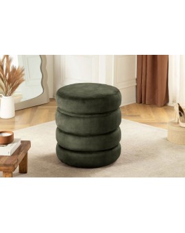 PUF VOQUE 41 CM WELUR ZIELONY