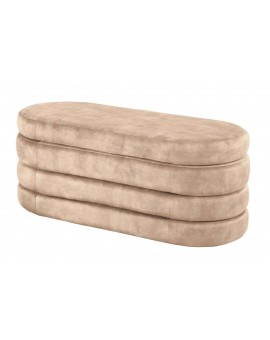ŁAWKA VOQUE 115 CM WELUR BEŻOWY