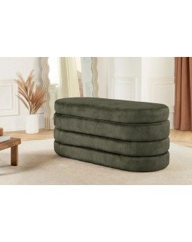ŁAWKA VOQUE 115 CM WELUR ZIELONY