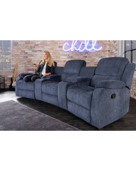 FOTEL 3 OSOBOWY HOLLYWOOD SZARY