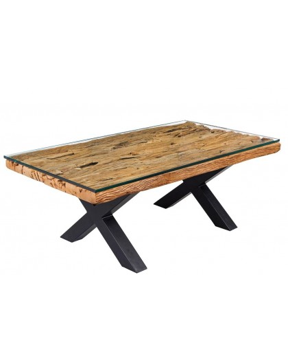 STOLIK KAWOWY BARRACUDA 110X60 CM TEAK