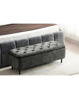 ŁAWKA EN VOGUE 120X45 CM WELUR ZIELONA