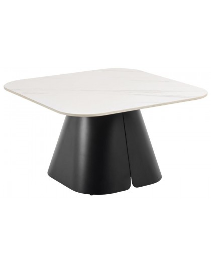 STOLIK KAWOWY SALINAS BIAŁA CERAMIKA 80X80 CM