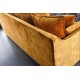 SOFA 3-OSOBOWA HEAVEN 210X105 CM MUSZTARDOWY WELUR 
