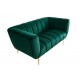 SOFA 2-OSOBOWA NOBLESSE 165X90 CM ZIELONA WELUR