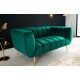 SOFA 2-OSOBOWA NOBLESSE 165X90 CM ZIELONA WELUR