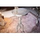 STOLIK KAWOWY JARDIN 35CM SREBRNY