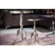 STOLIK KAWOWY JARDIN 35CM SREBRNY