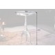 STOLIK KAWOWY JARDIN 35CM SREBRNY