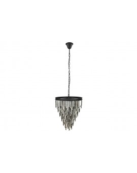 ŻYRANDOL CRYSTAL 52 CM SZKLANY SZARY