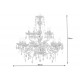 ŻYRANDOL CRYSTAL 15 RAMION ZŁOTY