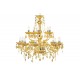 ŻYRANDOL CRYSTAL 15 RAMION ZŁOTY