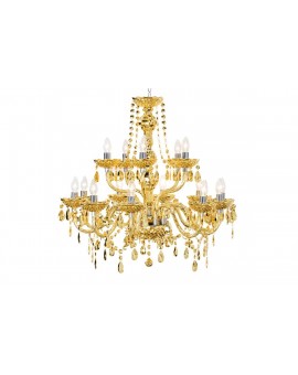 ŻYRANDOL CRYSTAL 15 RAMION ZŁOTY