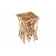STOLIK KAWOWY DRIFTWOOD 40X40 CM TEAK