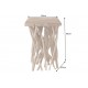 STOLIK KAWOWY DRIFTWOOD 40X40 CM TEAK
