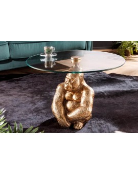 STOLIK KAWOWY KONG 60 CM ZŁOTY