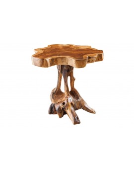 STOLIK KAWOWY II ROOT 40 CM TEAK