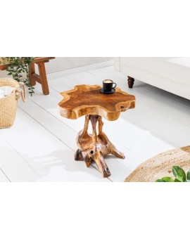 STOLIK KAWOWY II ROOT 40 CM TEAK