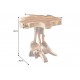 STOLIK KAWOWY II ROOT 40 CM TEAK