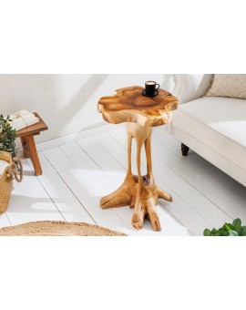 STOLIK KAWOWY II ROOT 42 CM TEAK