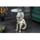 STOLIK KAWOWY WILDLIFE LION 45 CM SREBRNY