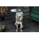 STOLIK KAWOWY WILDLIFE LION 45 CM SREBRNY