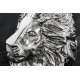 STOLIK KAWOWY WILDLIFE LION 45 CM SREBRNY