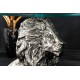 STOLIK KAWOWY WILDLIFE LION 45 CM SREBRNY