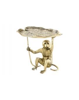 STOLIK KAWOWY WILDLIFE MONKEY 55 CM ZŁOTY