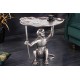 STOLIK KAWOWY WILDLIFE MONKEY 55 CM SREBRNY