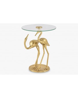 STOLIK KAWOWY WILDLIFE CRANE 40 CM ZŁOTY